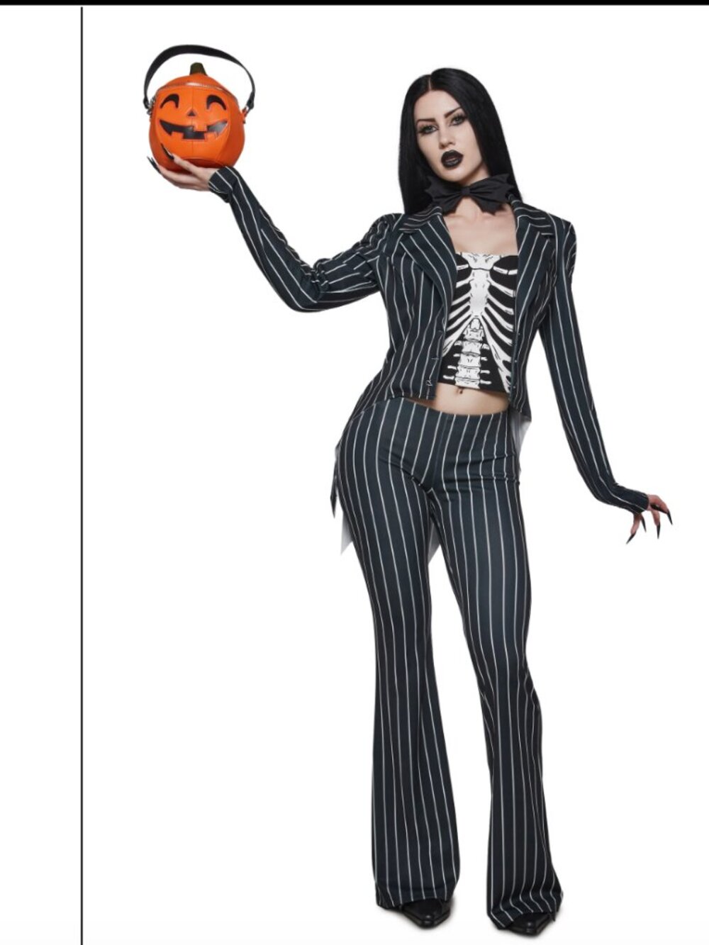 NWT Skeleton King Pinstripe Costume XS